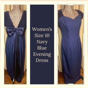 Navy Blue Evening Dress Size 10
